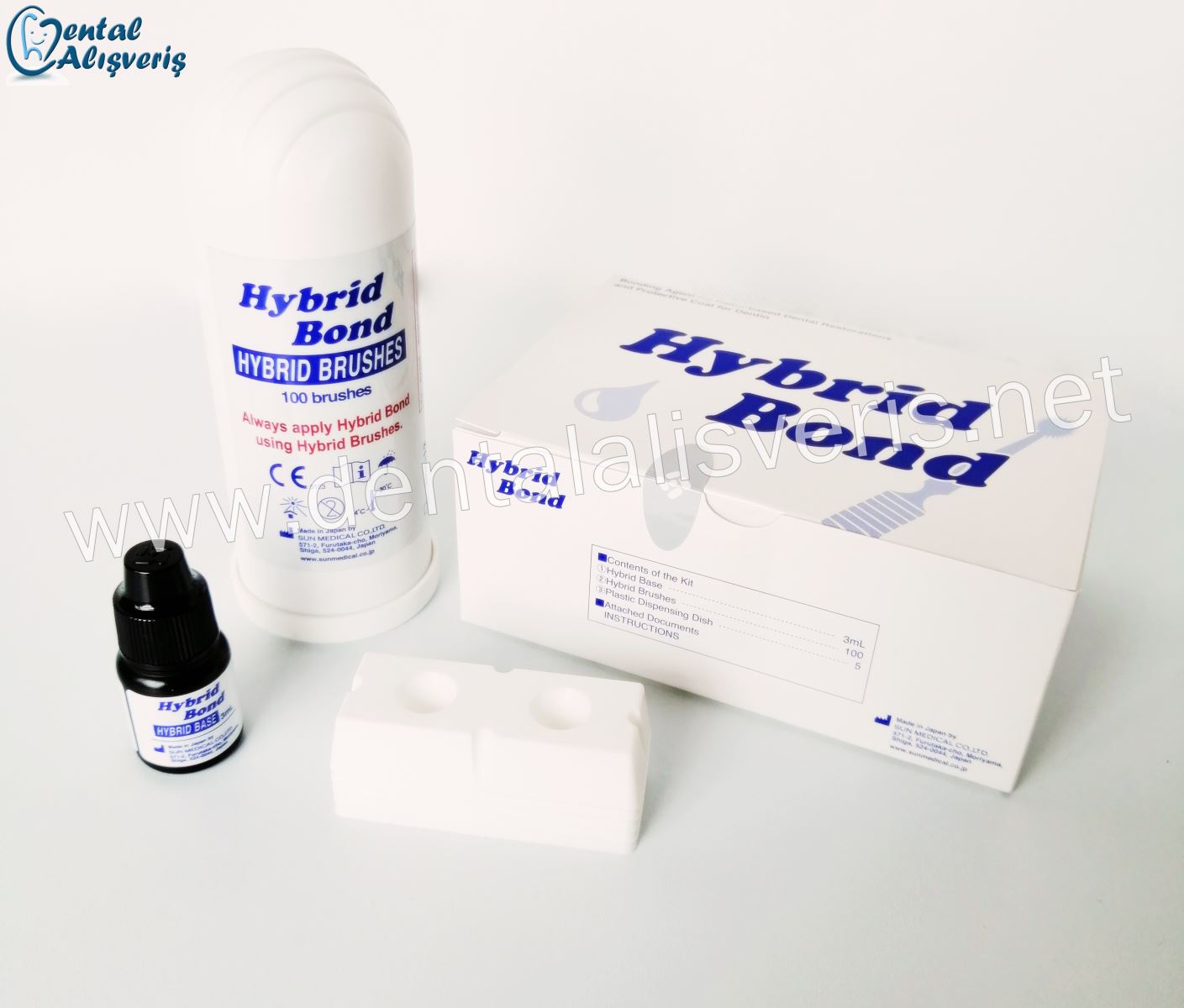 SUN MEDICAL Hybrid Bond Kit Işıkla Sertleşen Tek Bileşenli Adhesiv ...